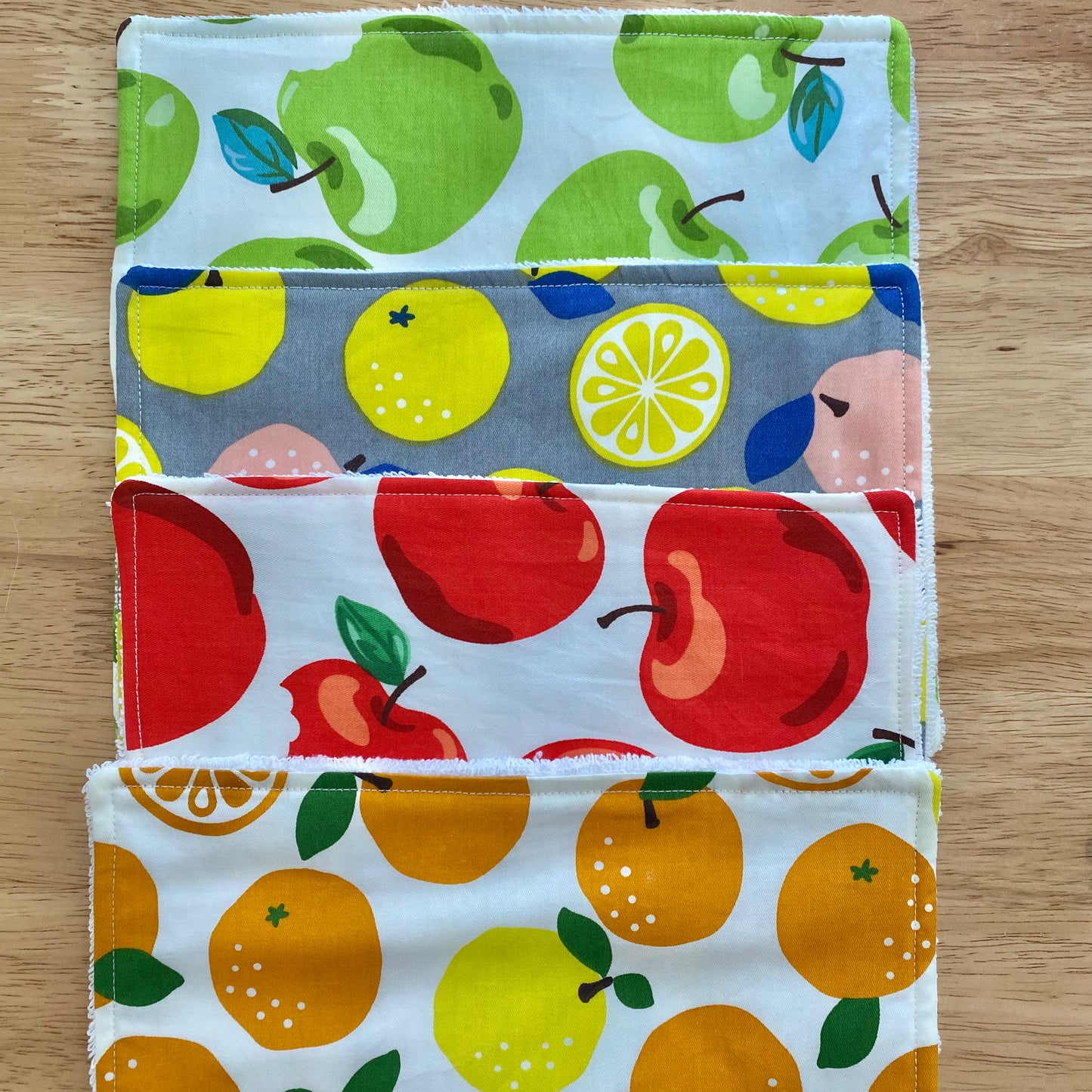 Apples and Oranges Reusable Kitchen Towels - Pack of 4