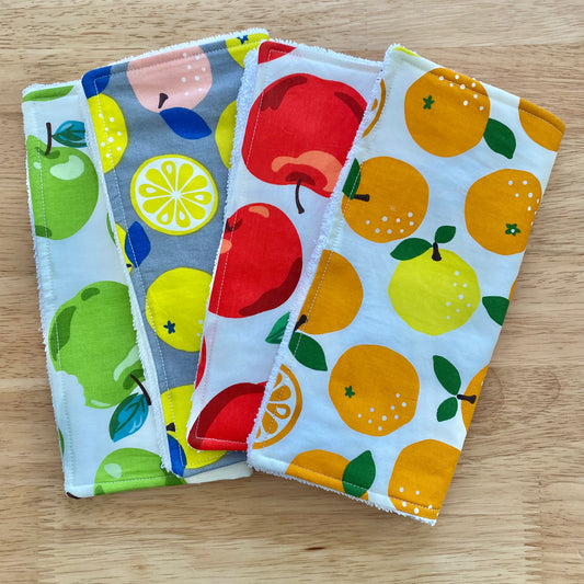 Apples and Oranges Reusable Kitchen Towels - Pack of 4