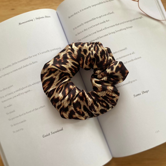 Leopard Print Scrunchie